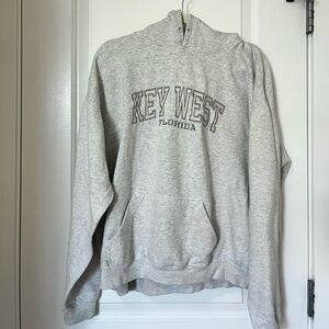 Vintage Gray Pacific & Co. Key West FL Hoodie